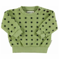 Sweat Côtelé Etoiles Coton Bio | Vert
