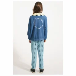 Sweat Côtelé Piupiuchick Coton Bio | Bleu pétrole