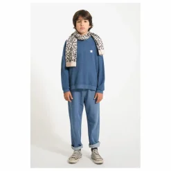 Sweat Côtelé Piupiuchick Coton Bio | Bleu pétrole