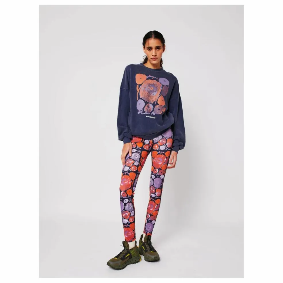 Sweat Dahlia Coton Bio et Recyclé - Collection Femme | Bleu marine