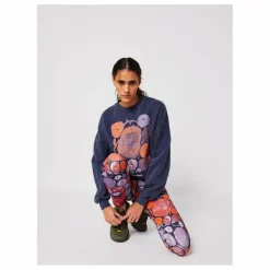 Sweat Dahlia Coton Bio et Recyclé - Collection Femme | Bleu marine
