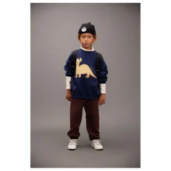Sweat Dino Coton Bio | Bleu marine