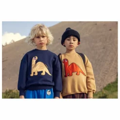Sweat Dino Coton Bio | Bleu marine