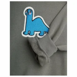 Sweat Dino Patch Coton Bio | Gris