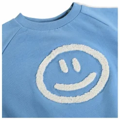 Sweat Disc Smiley Coton Bio | Bleu