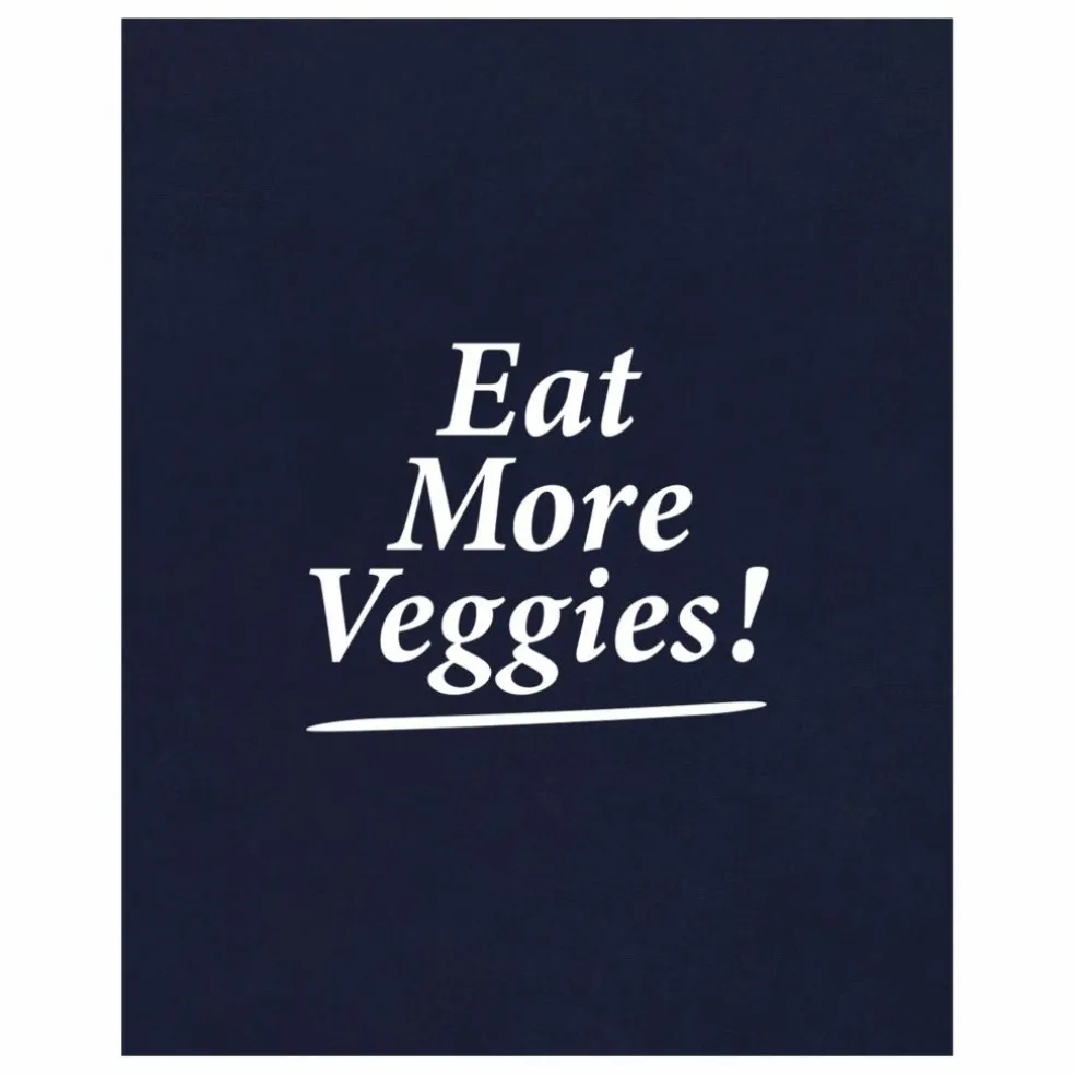 Sweat Eat More Veggies | Bleu marine