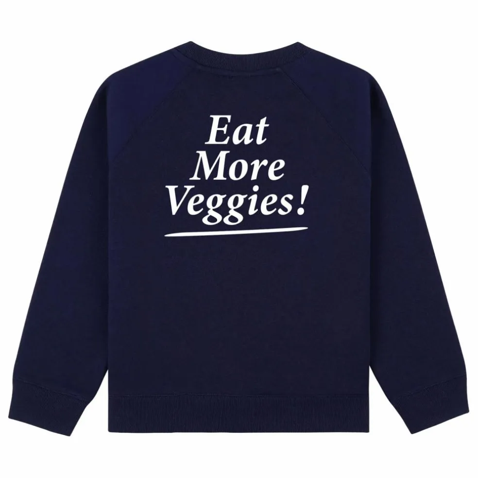 Sweat Eat More Veggies | Bleu marine