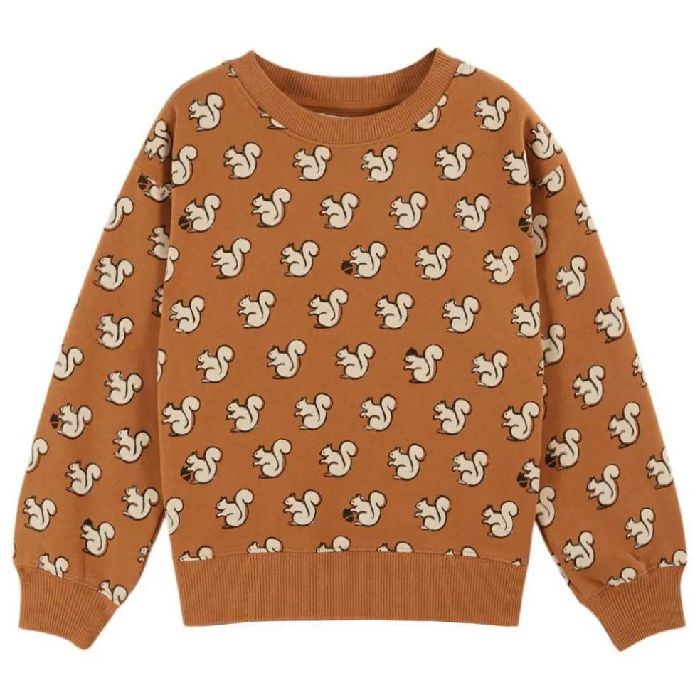 Sweat Ecureuils Coton Bio | Caramel