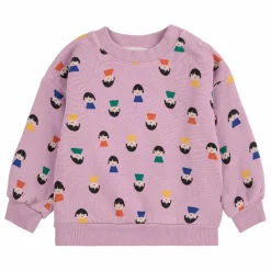 Sweat Elastiqué Pions Coton Bio | Lilas