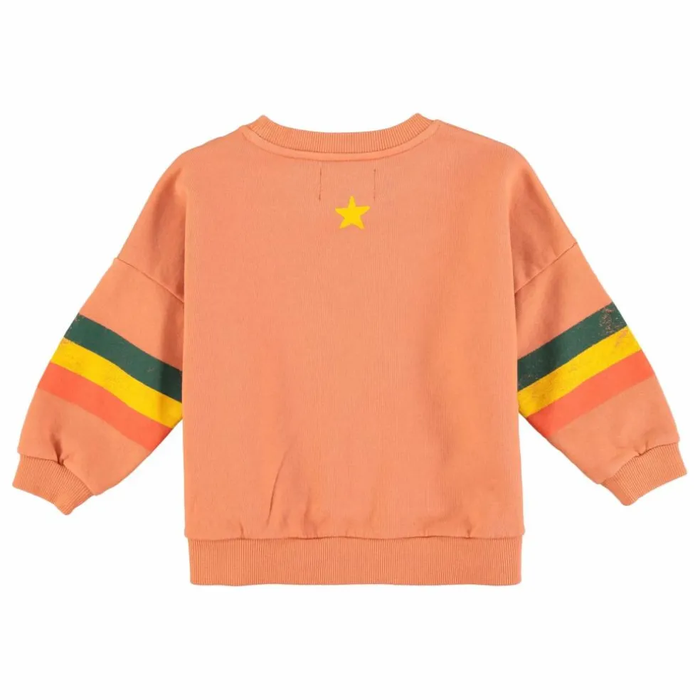 Sweat Etoile Coton Bio | Corail