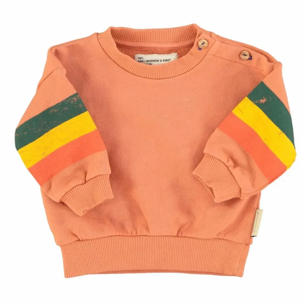 Sweat Etoile Coton Bio | Corail
