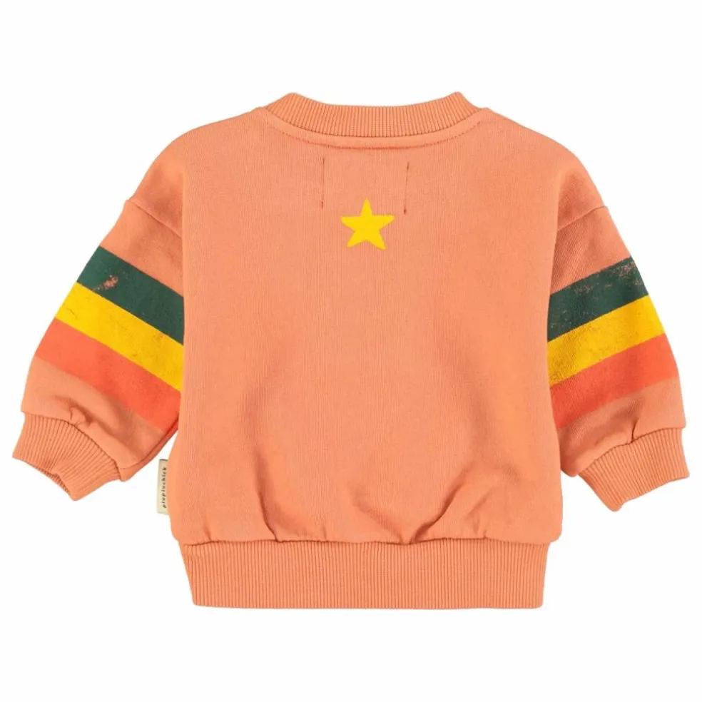 Sweat Etoile Coton Bio | Corail