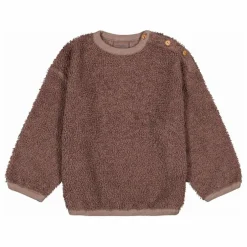 Sweat Façon Sherpa Ours Coton Bio | Mauve
