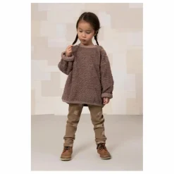 Sweat Façon Sherpa Ours Coton Bio | Mauve