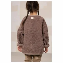 Sweat Façon Sherpa Ours Coton Bio | Mauve