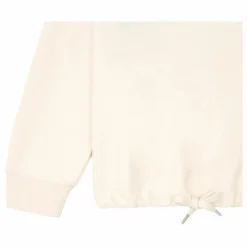 Sweat Fille A Nouer Molleton Bio | Blanc cassé