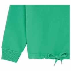 Sweat Fille A Nouer Molleton Bio | Vert