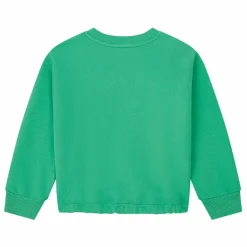 Sweat Fille A Nouer Molleton Bio | Vert