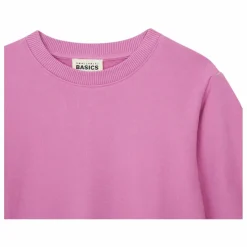 Sweat Fille Boxy Molleton Bio | Rose bonbon