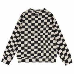 Sweat Finish Damier Coton Bio | Noir