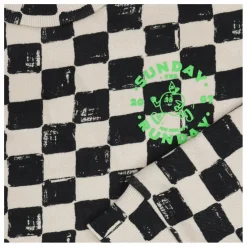 Sweat Finish Damier Coton Bio | Noir