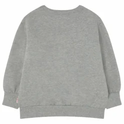 Sweat Fleur Coton Bio | Gris chiné