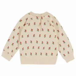 Sweat Fleuri Coton Bio | Ecru