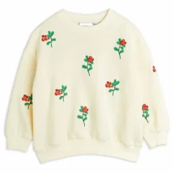 Sweat Fleuri Coton Bio | Ecru