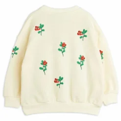 Sweat Fleuri Coton Bio | Ecru