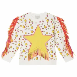 Sweat Franges Etoiles | Ecru