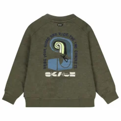 Sweat Halfpipe Coton Bio | Vert kaki