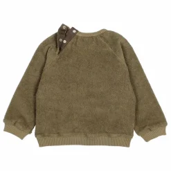 Sweat Hey Bébé Eponge Bio | Vert kaki
