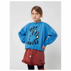 Sweat High Five Coton Bio | Bleu