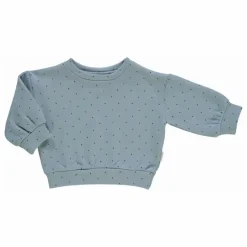 Sweat Jojoba Pois Coton Bio | Bleu