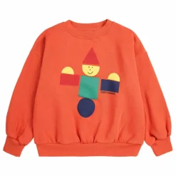 Sweat Jouet en Bois Coton Bio | Orange