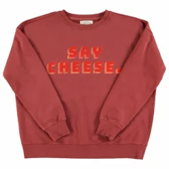 Sweat Julie Say Cheese Coton Bio | Bordeaux