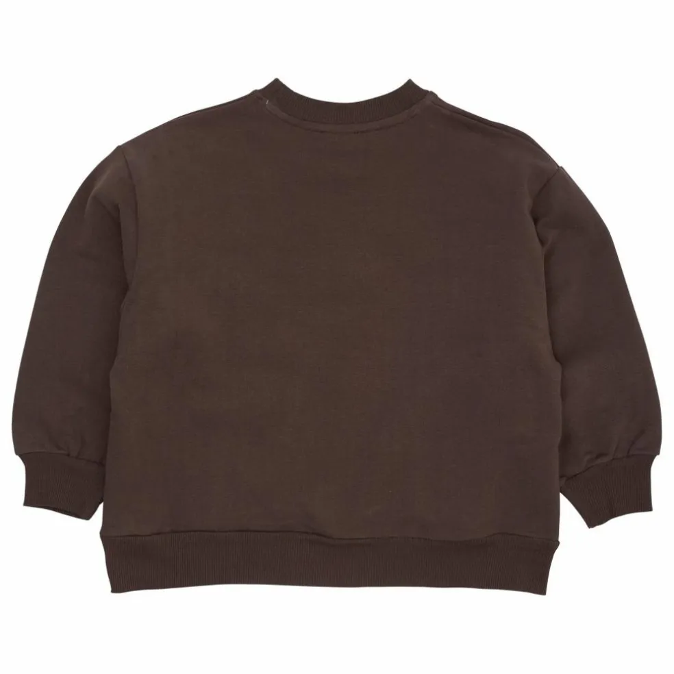 Sweat Logo Coton Bio | Marron