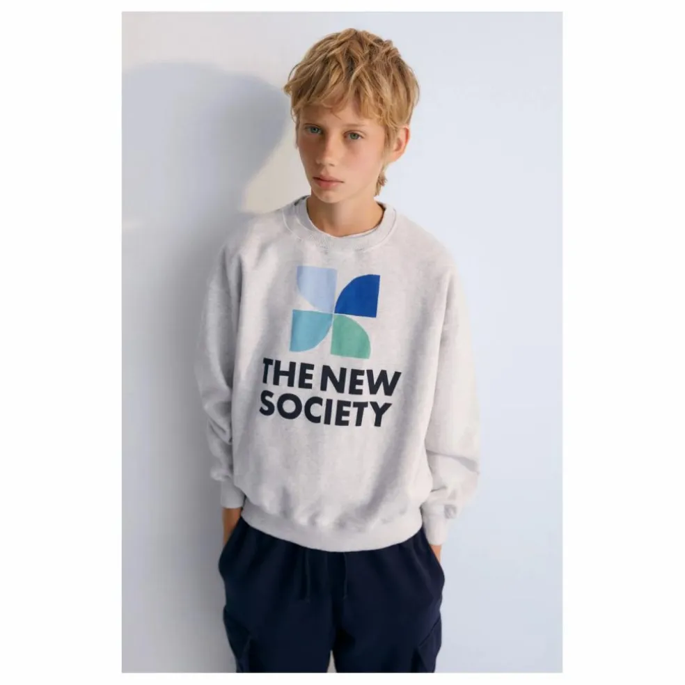 Sweat Logo Mykonos Baby | Gris chiné