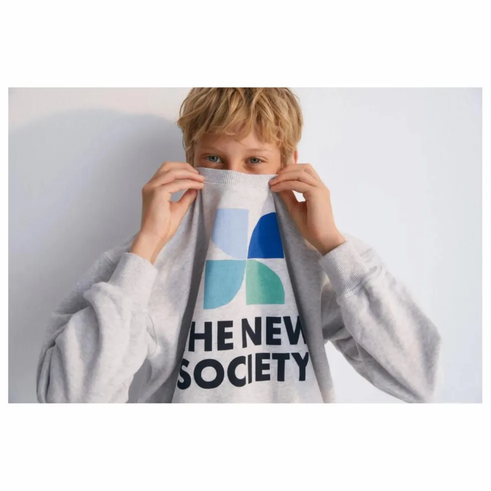 Sweat Logo Mykonos Baby | Gris chiné