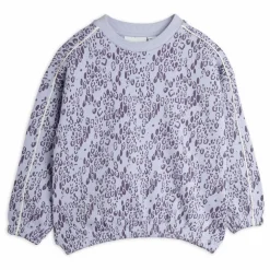 Sweat Léopard Coton Bio | Lilas