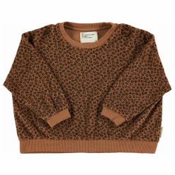 Sweat Léopard Eponge Coton Bio | Brun