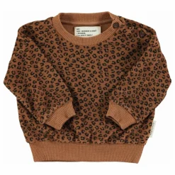Sweat Léopard Eponge Coton Bio | Brun
