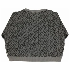 Sweat Léopard Eponge Coton Bio | Gris