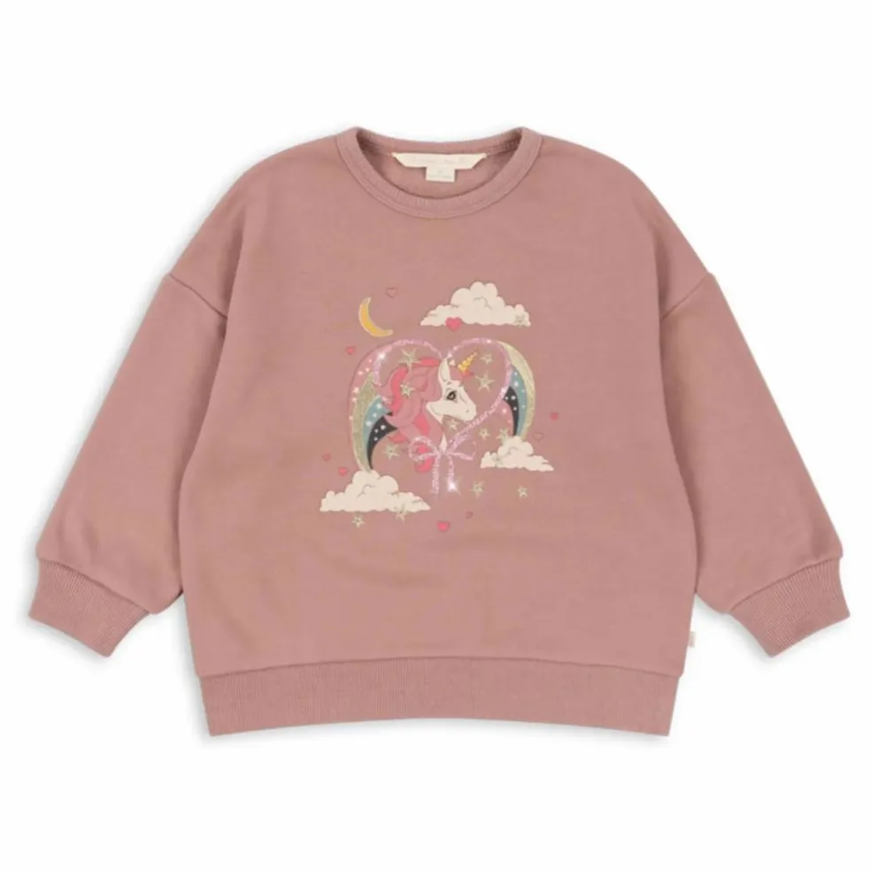 Sweat Lou Paillettes | Rose