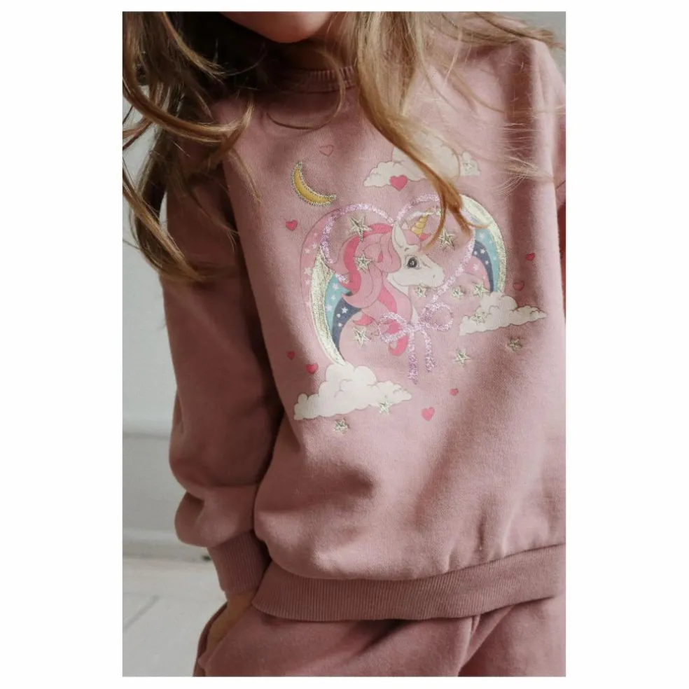 Sweat Lou Paillettes | Rose