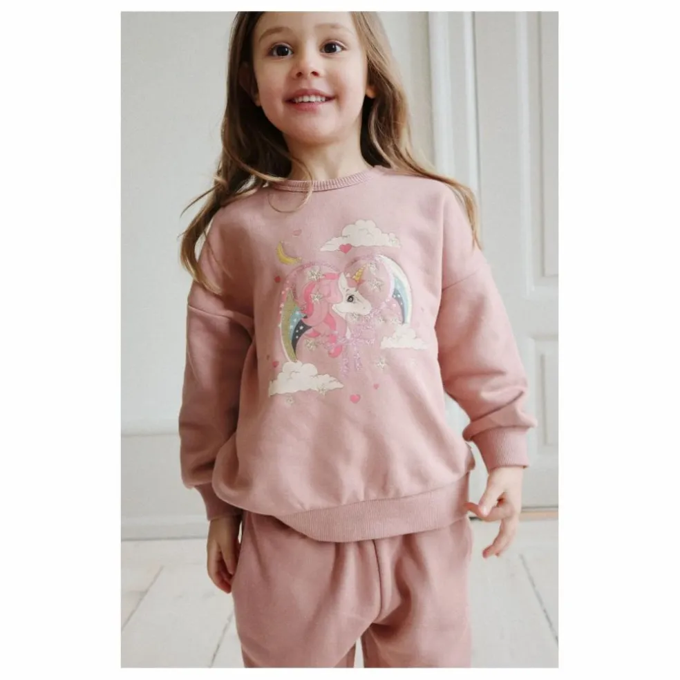 Sweat Lou Paillettes | Rose