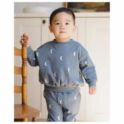 Sweat Lunes Coton Bio | Bleu gris
