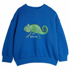 Sweat Lézard Coton Bio | Bleu
