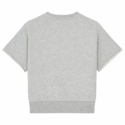 Sweat Manche Courte Coton Bio | Gris