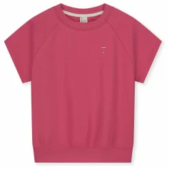 Sweat Manches Courtes Coton Bio | Rose fuschia